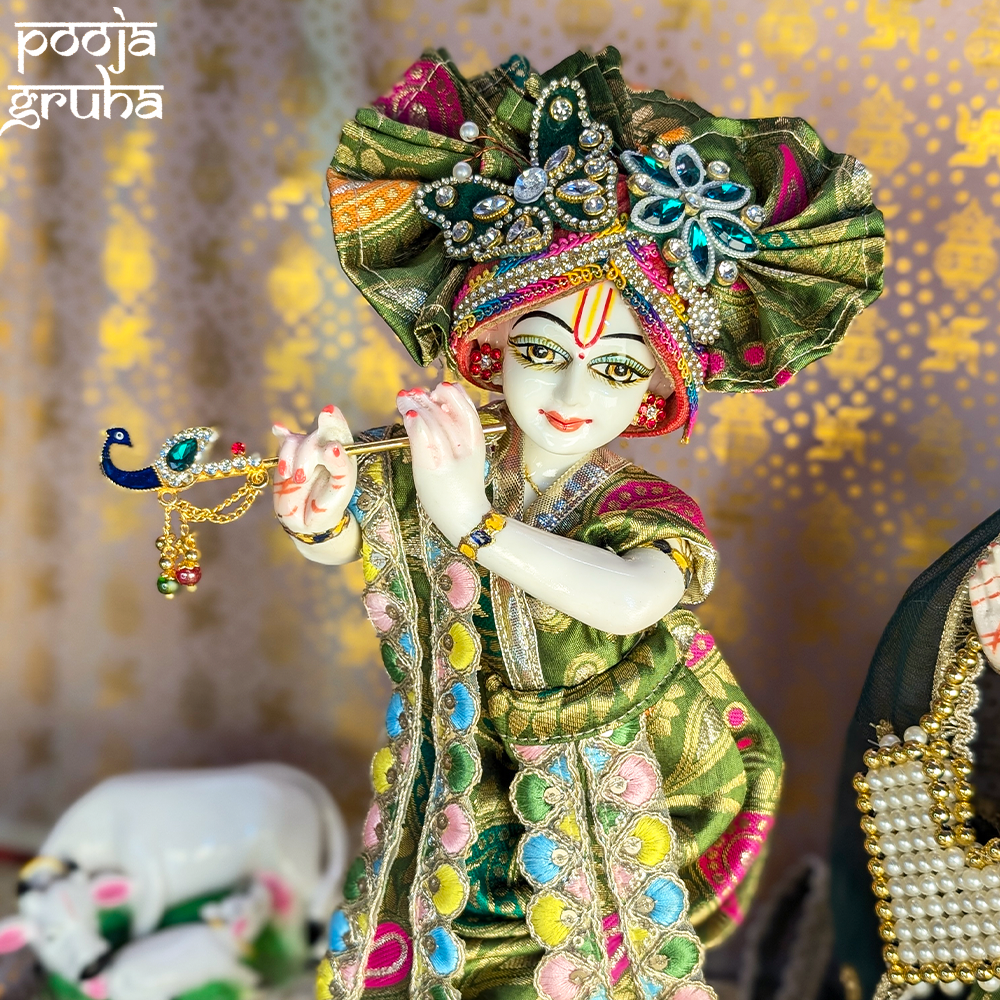 Vrindavan Hari Leela SilkRadha Krishna Dress Set