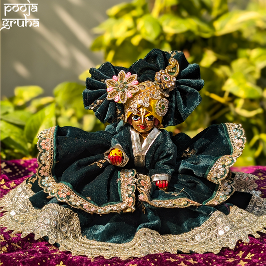 HariVilasa Laddu Gopal Velvet Dress