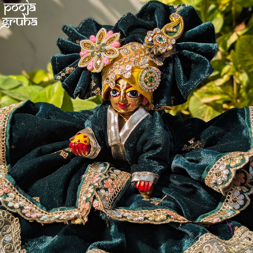 HariVilasa Laddu Gopal Velvet Dress