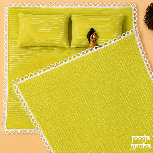 Hari Summer Laddu Gopal Cotton Bed Set