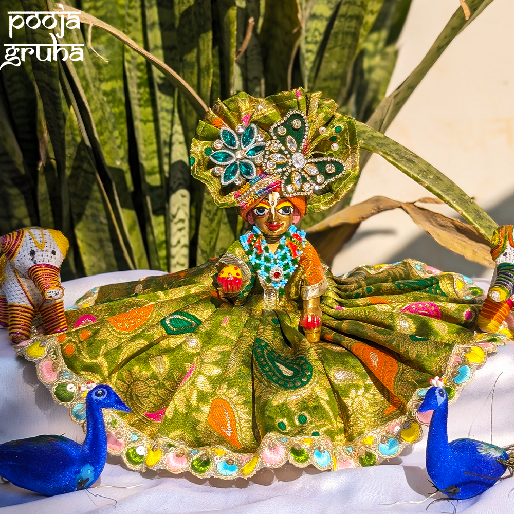 Vrindavan Hari Leela Silk Laddu Gopal Dress