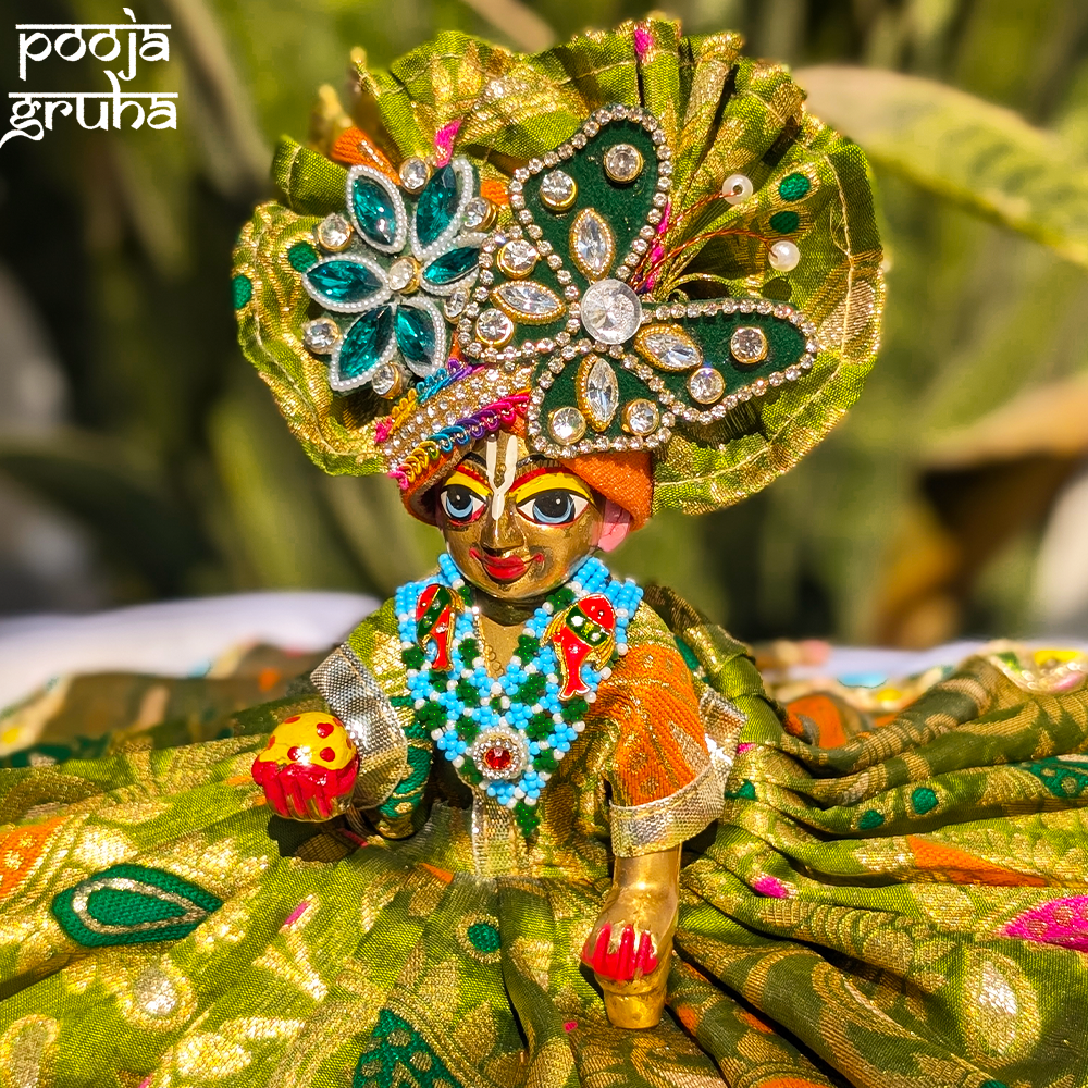 Vrindavan Hari Leela Silk Laddu Gopal Dress