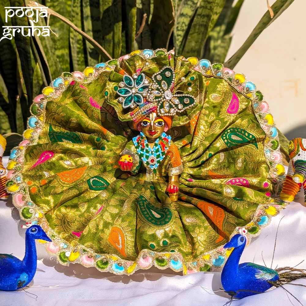 Vrindavan Hari Leela Silk Laddu Gopal Dress