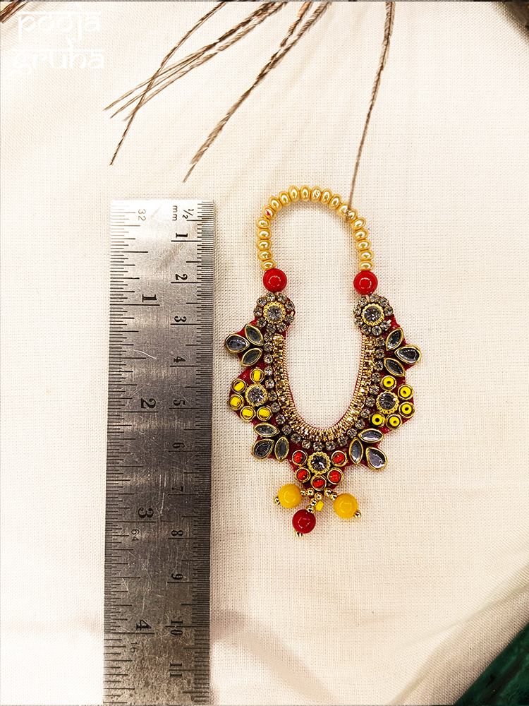 Yellow & Orange Handcrafted Stone Haar