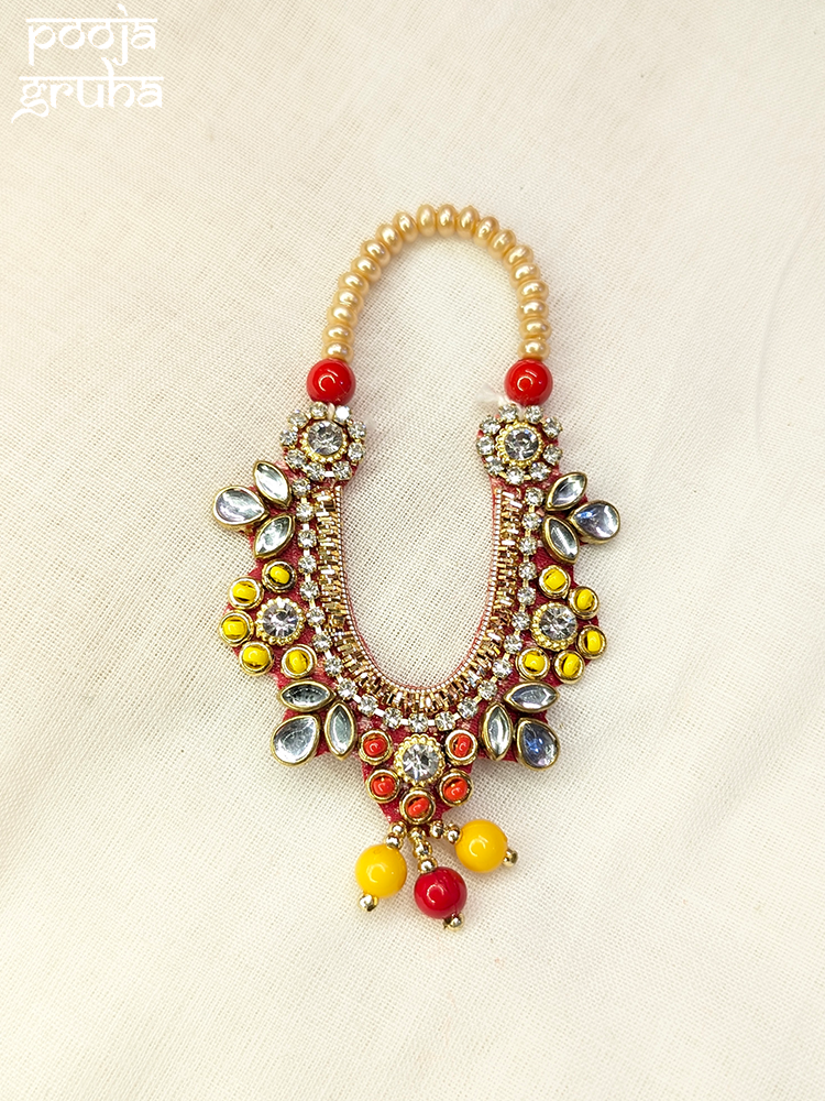Yellow & Orange Handcrafted Stone Haar