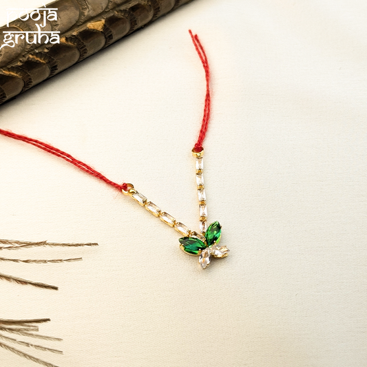 Floral Drop AD Shringar Necklace for Gods