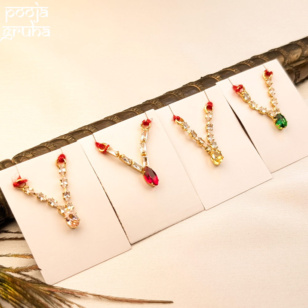 V Shape AD Shringar Necklace for Gods