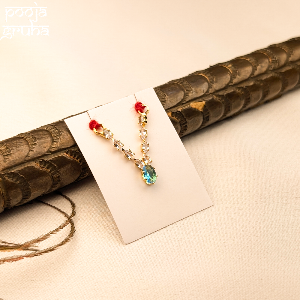 V Shape AD Shringar Necklace for Gods