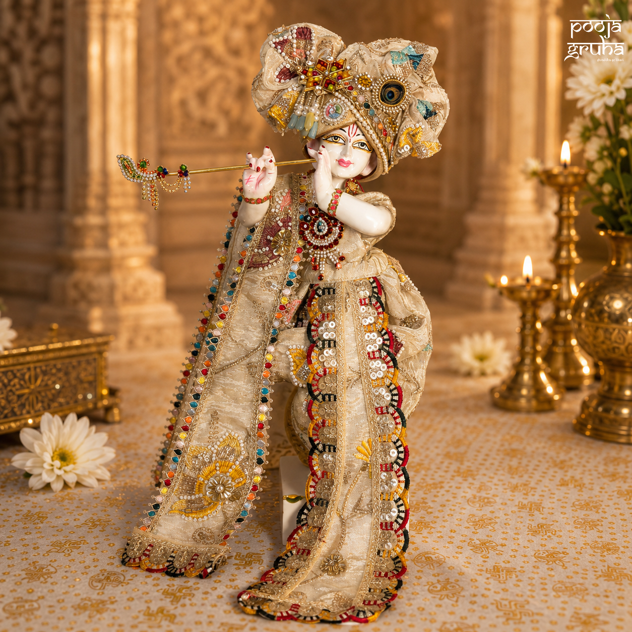 Chandra Prabha Radha Krishna Dress Set