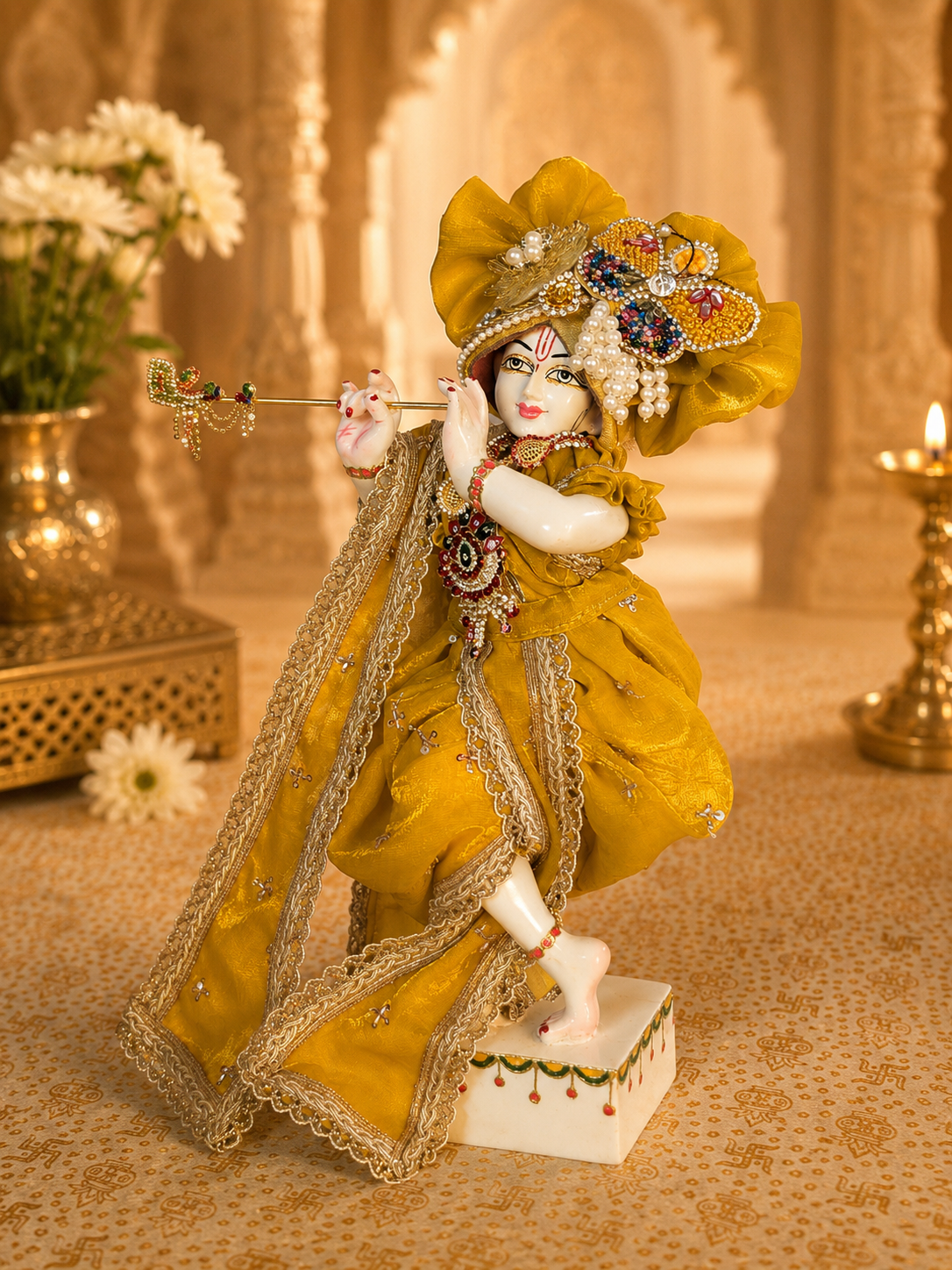 Kanak Kanti Dhoti Dress Set for God