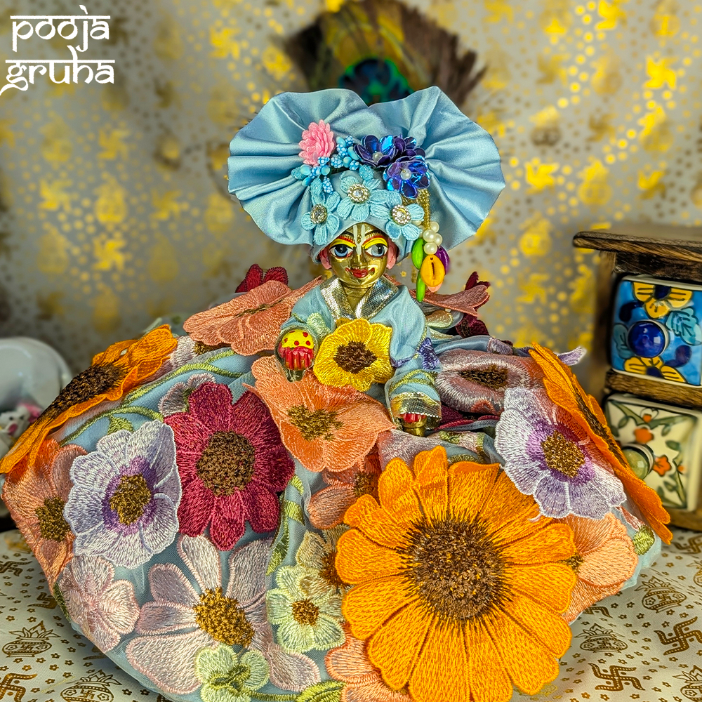 Pushpa Vastra Radha Rani / Laddu Gopal Dress Set