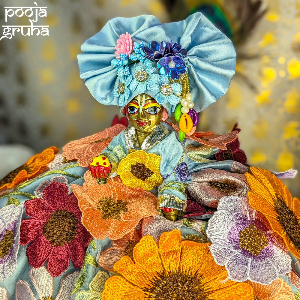 Pushpa Vastra Radha Rani / Laddu Gopal Dress Set