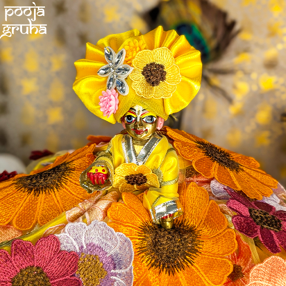 Pushpa Vastra Radha Rani / Laddu Gopal Dress Set