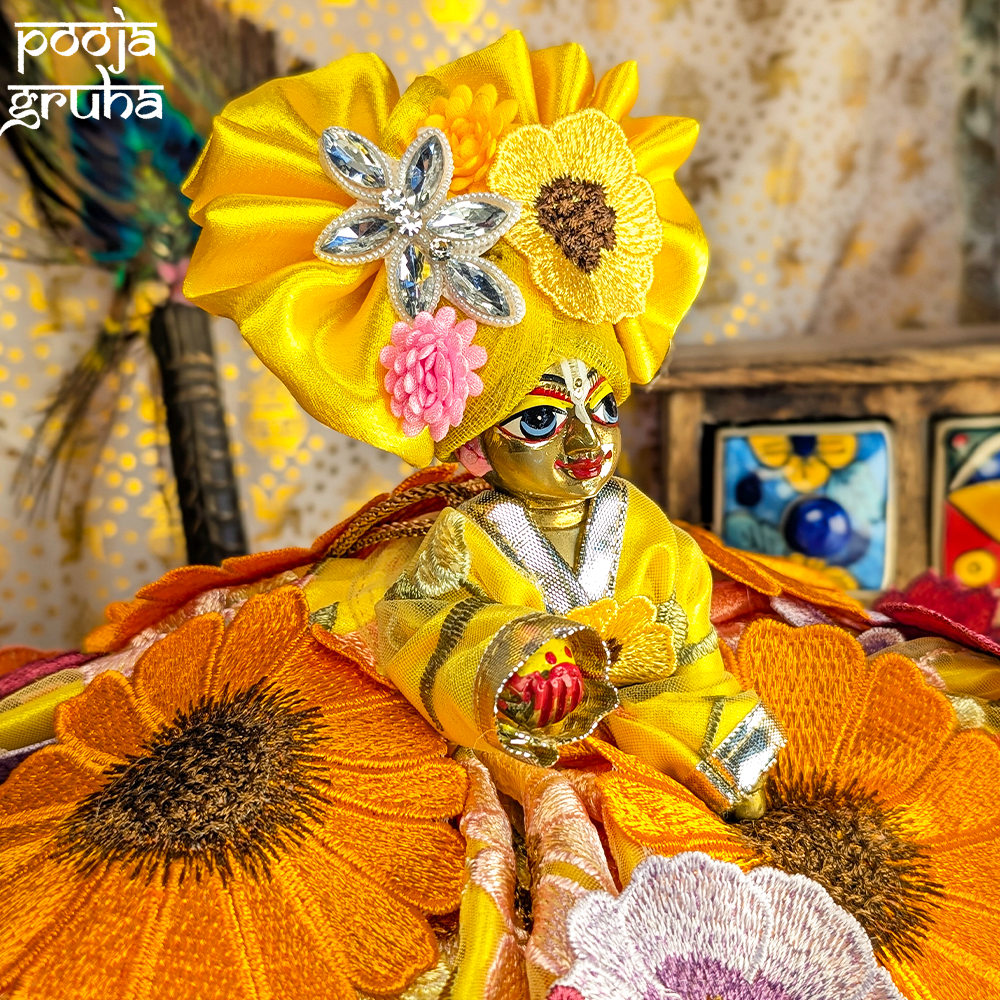 Pushpa Vastra Radha Rani / Laddu Gopal Dress Set