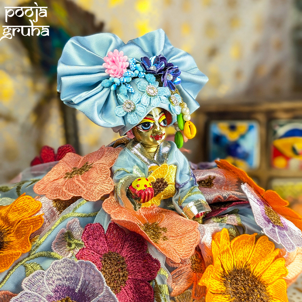 Pushpa Vastra Radha Rani / Laddu Gopal Dress Set