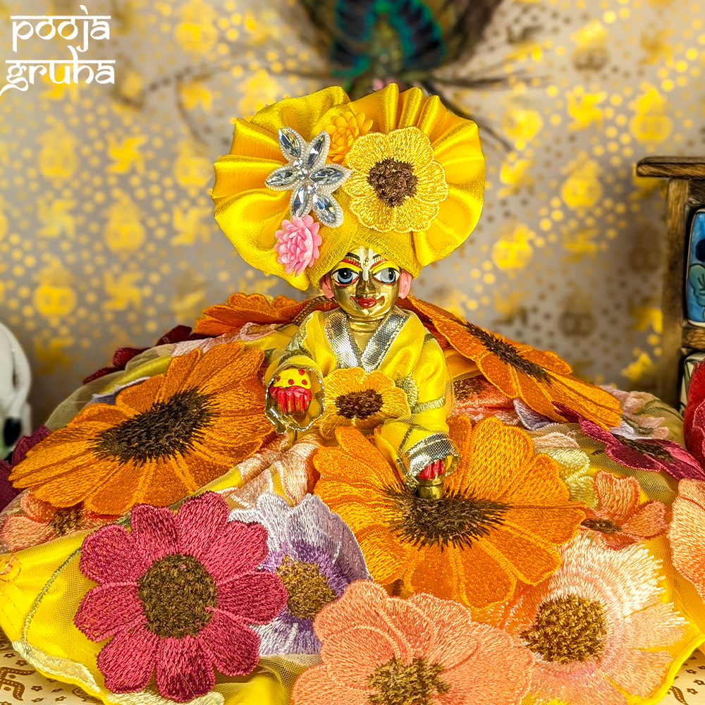 Pushpa Vastra Radha Rani / Laddu Gopal Dress Set