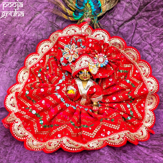 Aarunya Laddu Gopal / Radha Rani Poshak Dress Set
