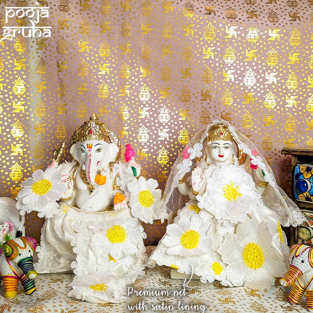 Ras Pushpa Pushpa Vastra Laxmi Ganesh Dress Set