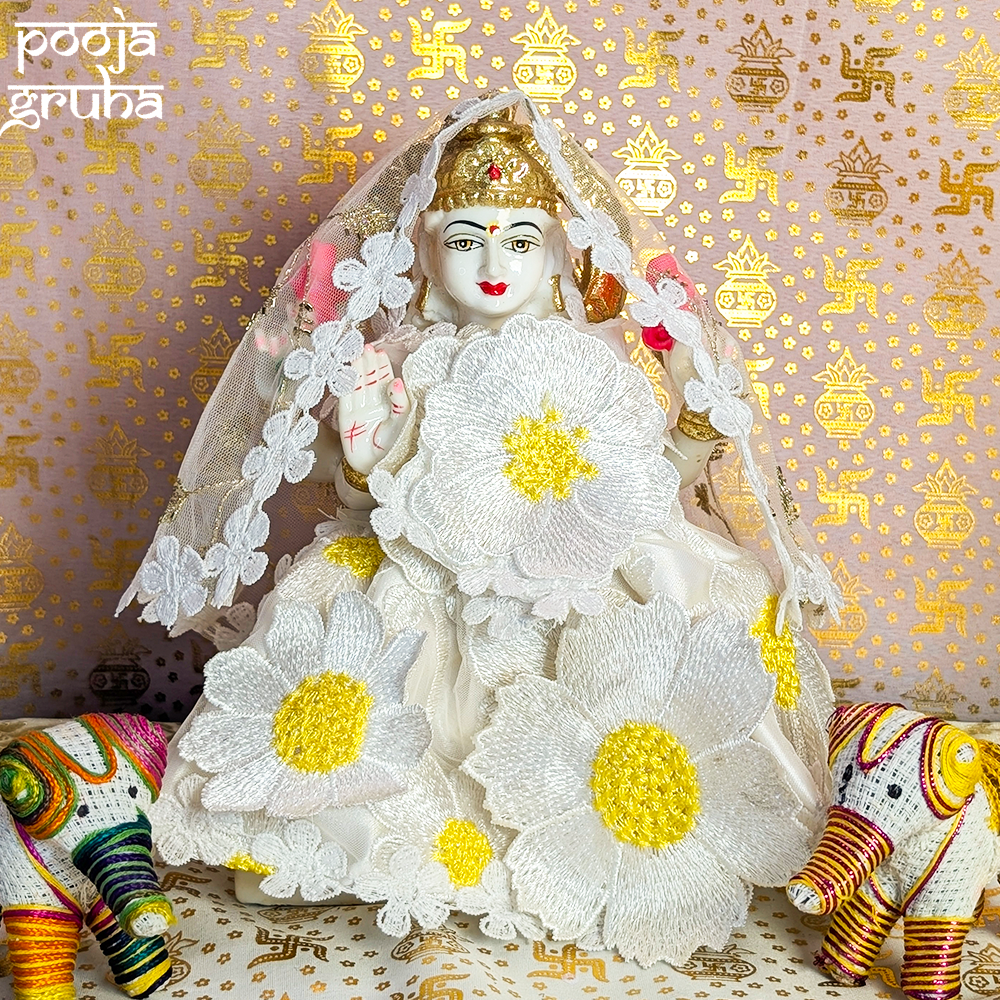 Ras Pushpa Pushpa Vastra Laxmi Ganesh Dress Set