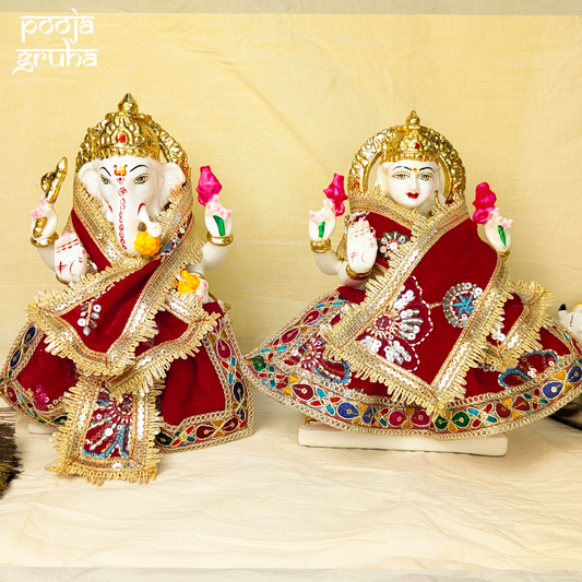Shringarini Laxmi Ganesh Ji Dress Set