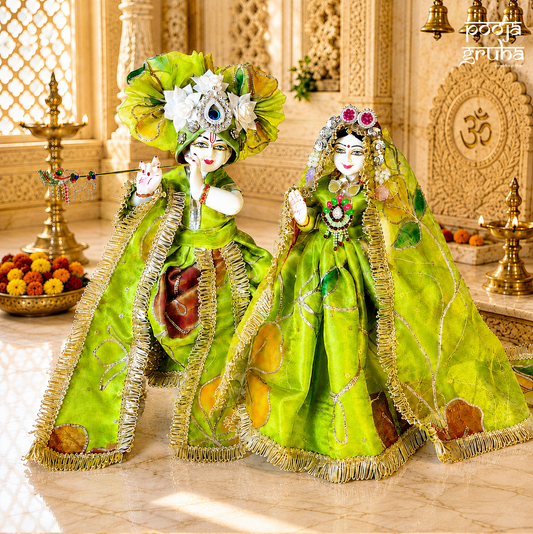 Hariyali Shringar Radha Krishna Dress Set