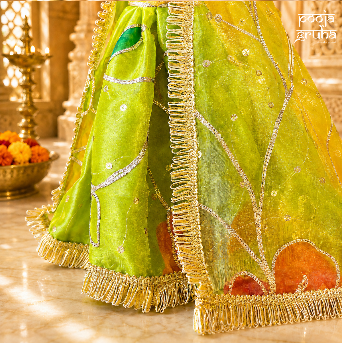 Hariyali Shringar Radha Krishna Dress Set