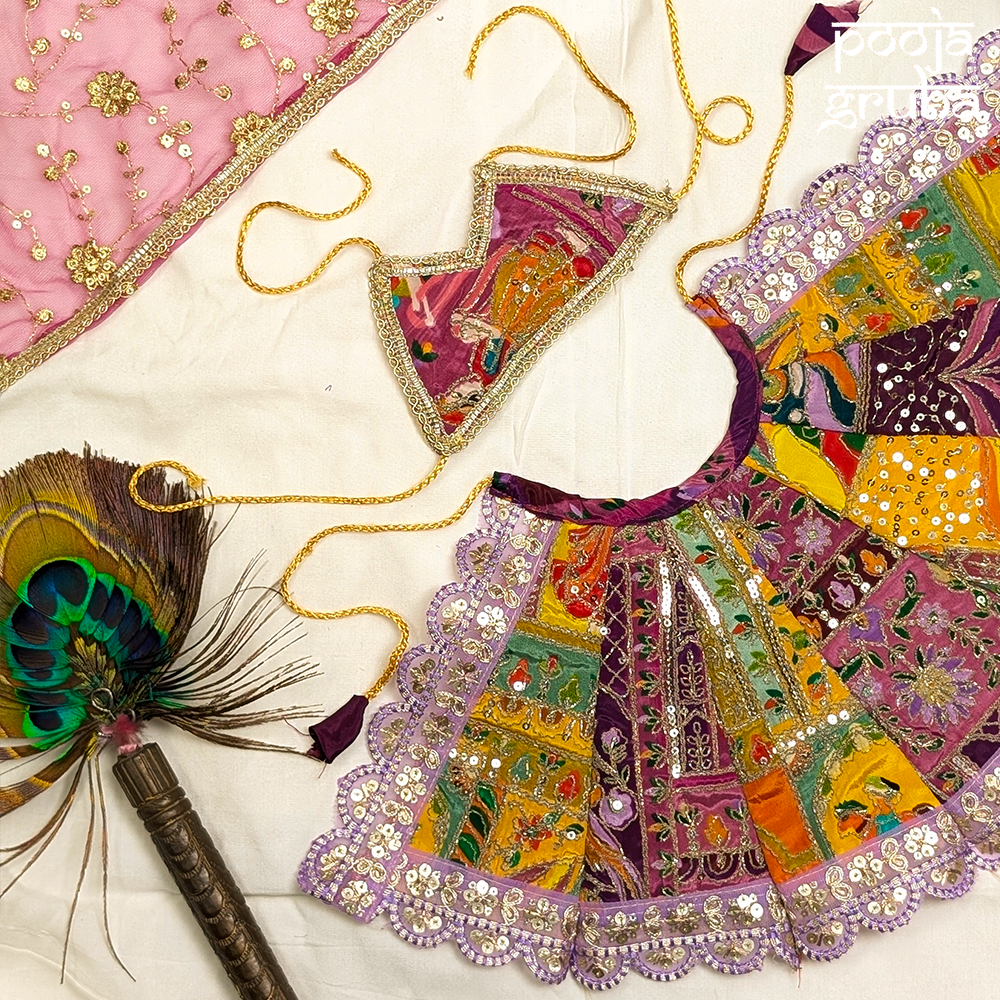 Varnika – Yellow & Purple Navratri Dress for Mata Rani