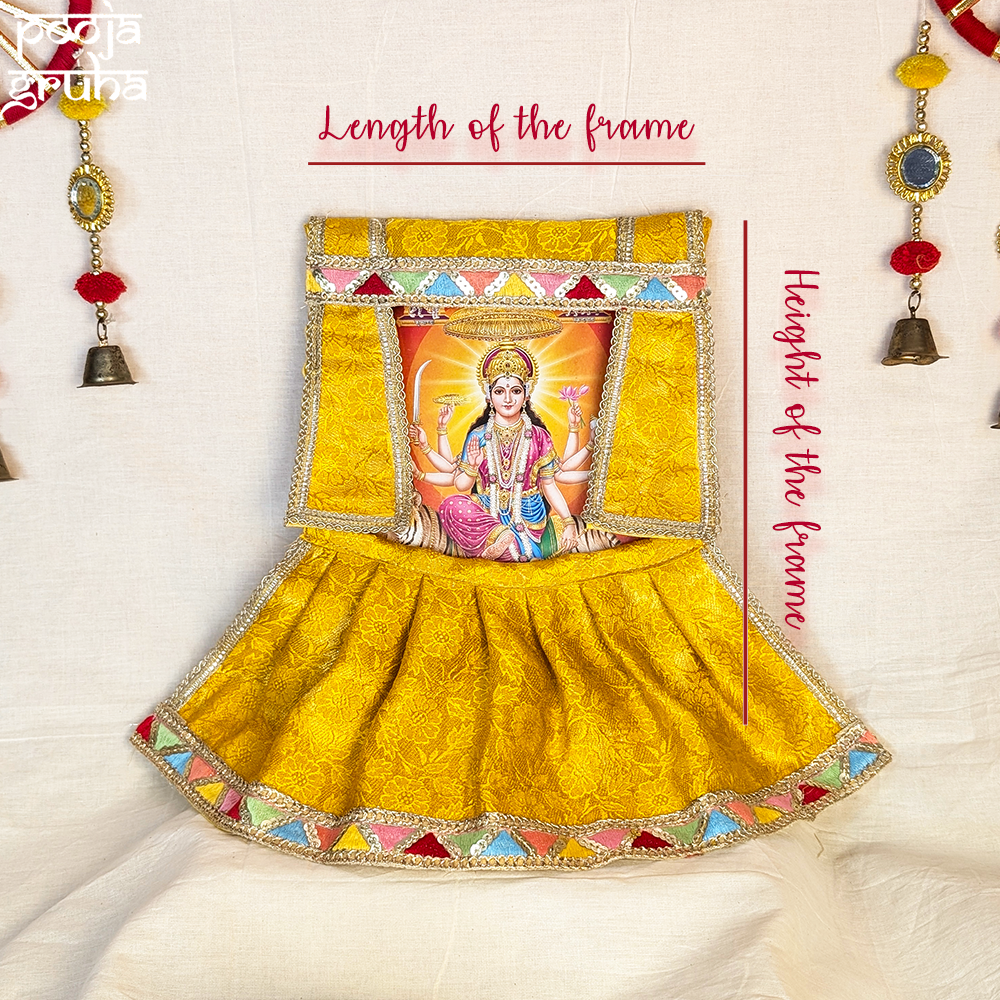 Suramay Red Silk Photo Frame Poshak