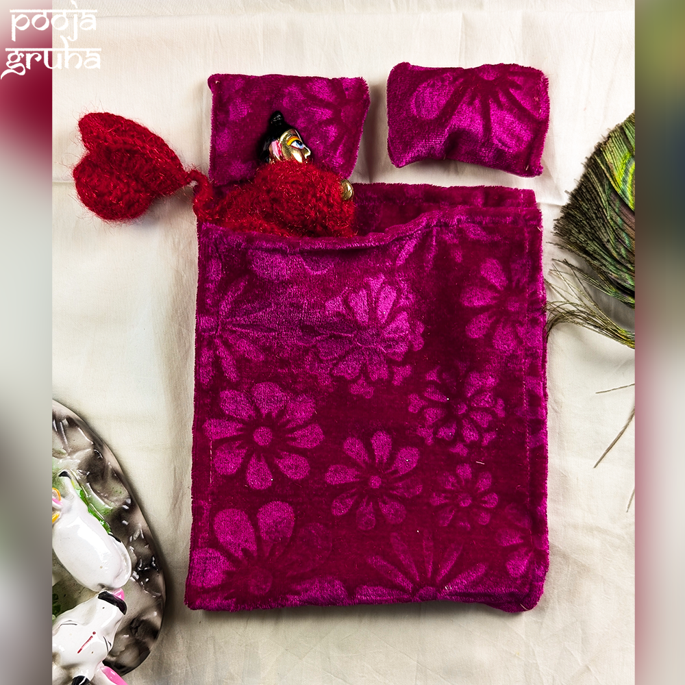 Sugandha Velvet Bedsheet & Blanket Combo