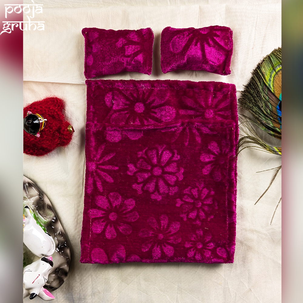 Sugandha Velvet Bedsheet & Blanket Combo