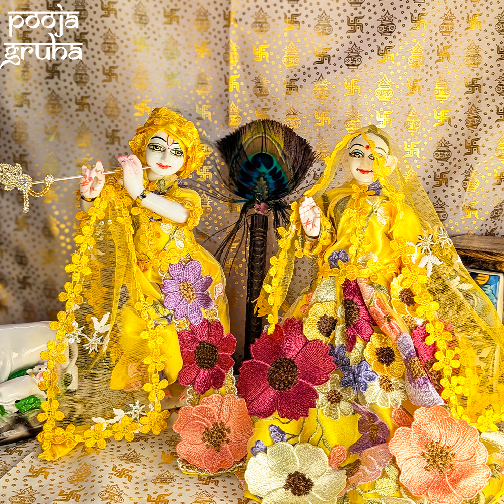 Pushpa Vastra Radha Krishna Dress Set