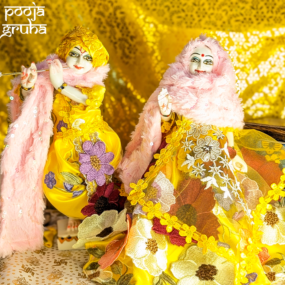 Pushpa Vastra Radha Krishna Dress Set
