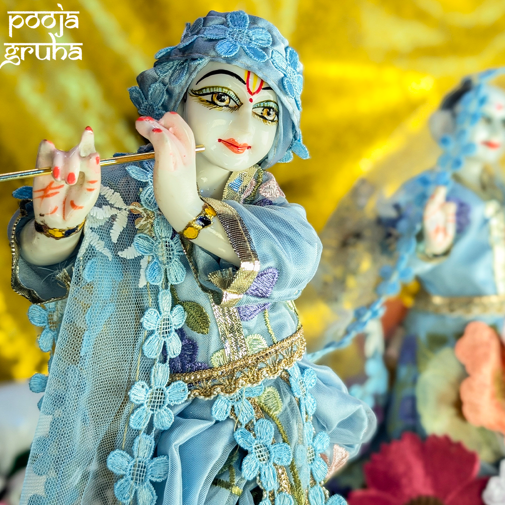 Pushpa Vastra Radha Krishna Dress Set