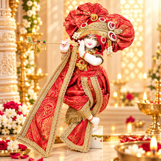 Raktambari | Navratri Special Multicolor Dhoti Dress Set for God
