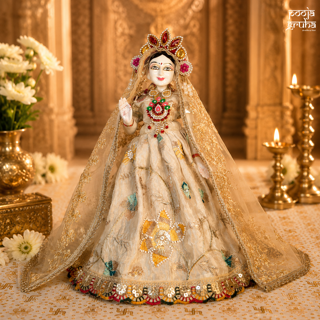 Chandra Prabha Radha Krishna Dress Set