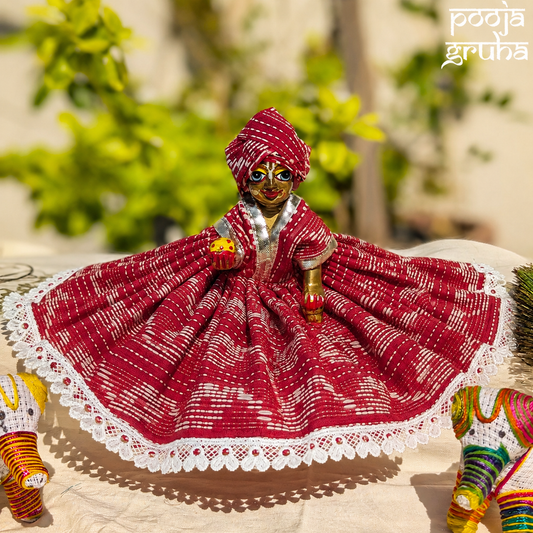 Shyam Priya Laddu Gopal Cotton Dress Set