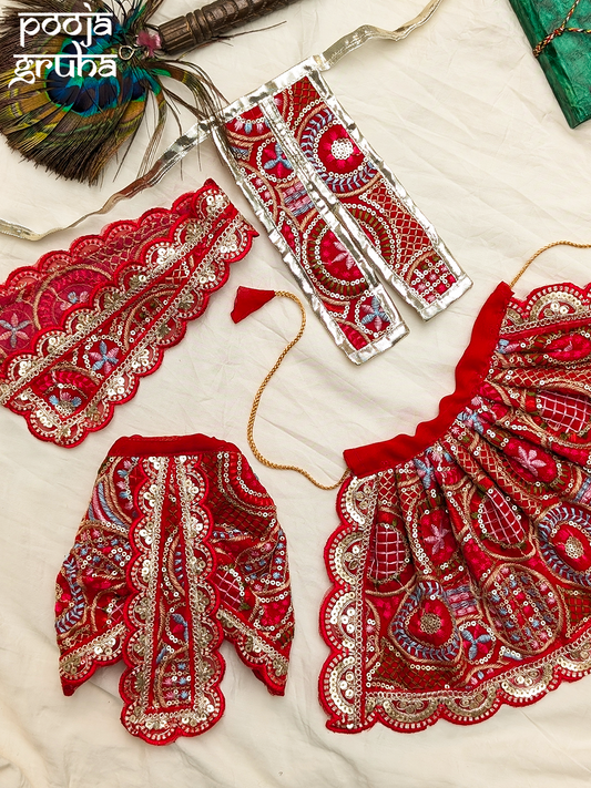 Rudrani Lehenga & Dhoti Dress Set for Gods