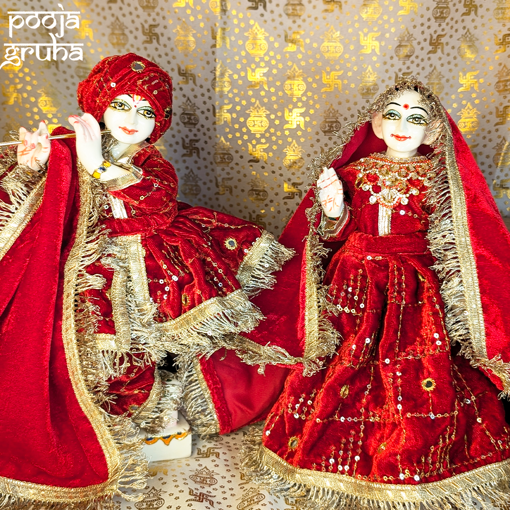 Kumkum Vilas Radha Krishna Velvet Dress Set
