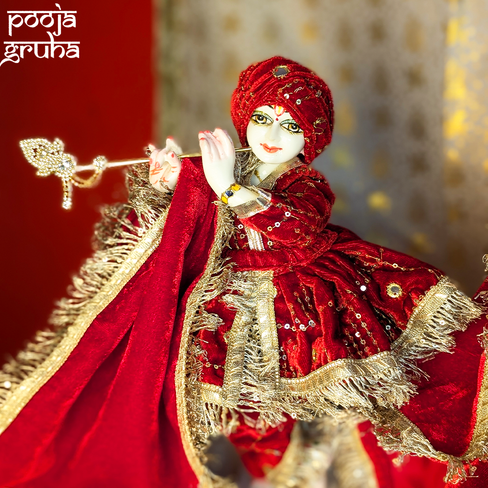 Kumkum Vilas Radha Krishna Velvet Dress Set