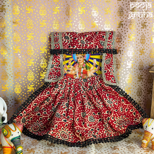 Raktambara Cotton Photo Frame Dress