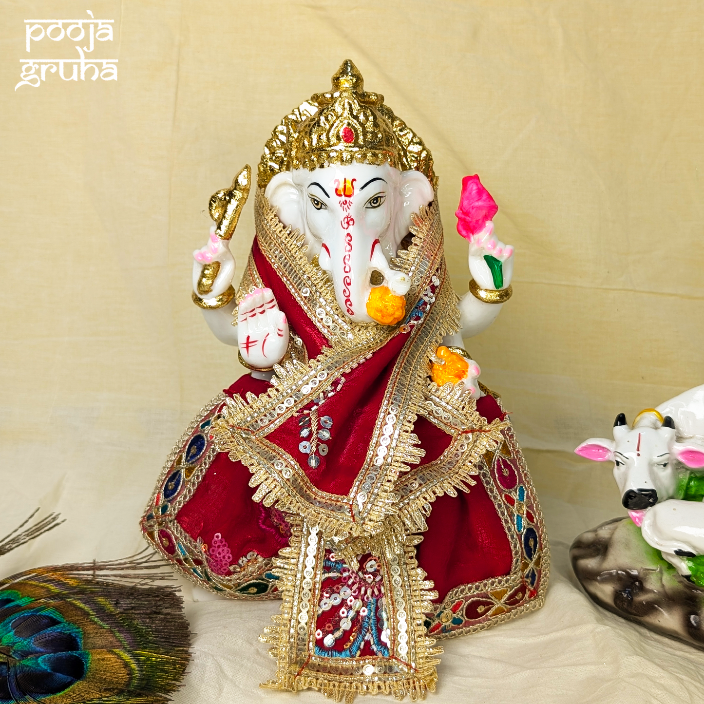 Shringarini Laxmi Ganesh Ji Dress Set