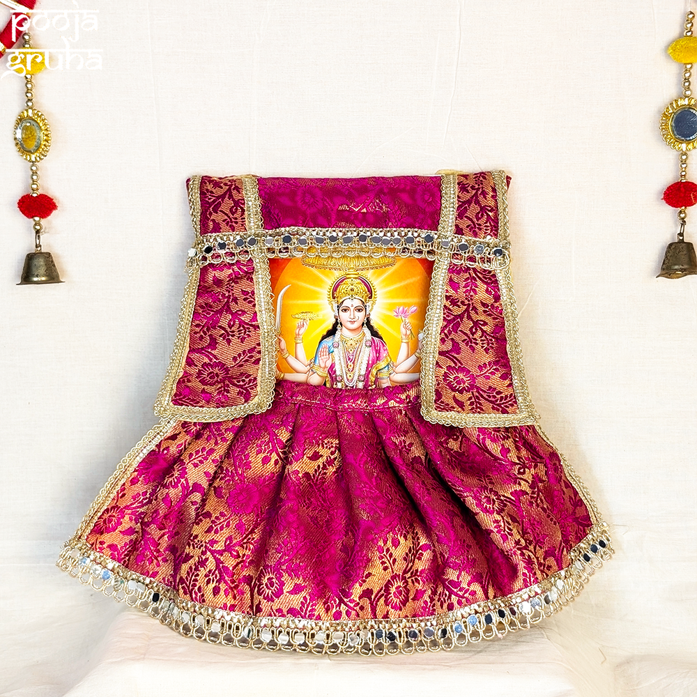 Mohini Magenta Silk Photo Frame Poshak