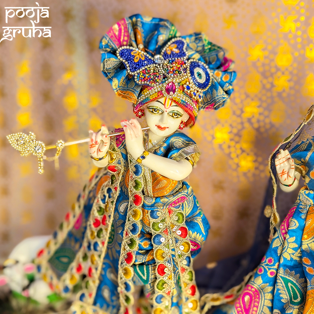 Vrindavan Hari Leela SilkRadha Krishna Dress Set