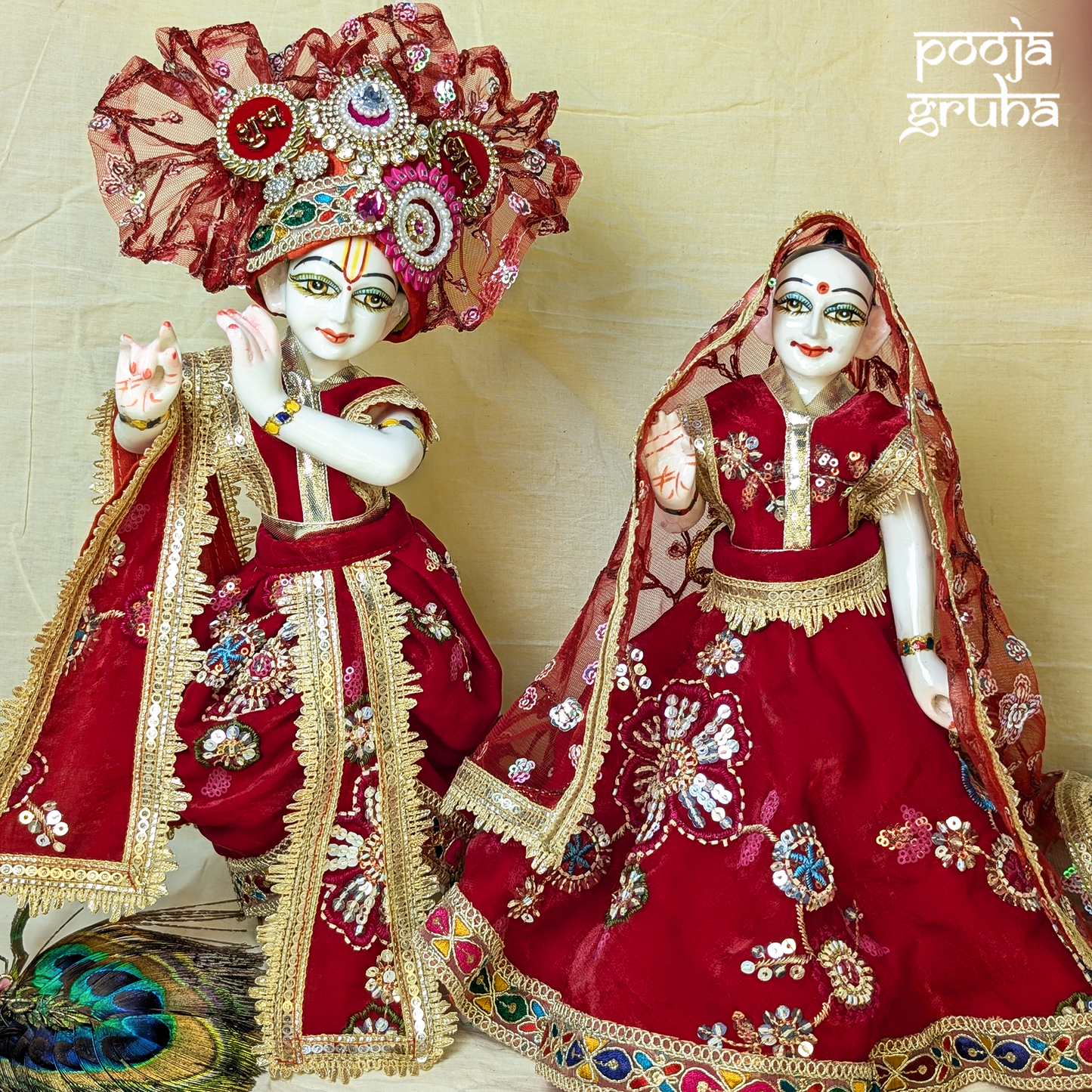 Shringarini Radha Krishna Ji Dress Set