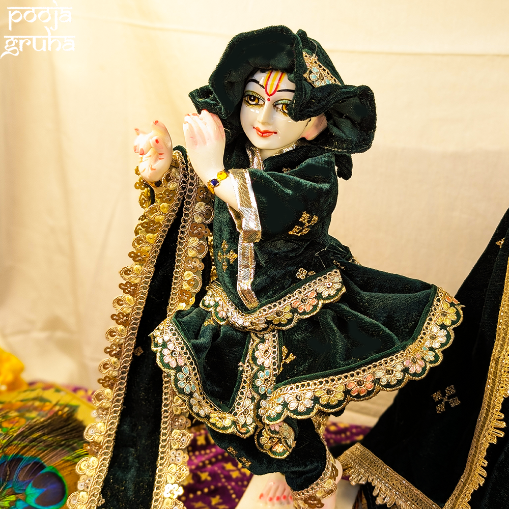 HariVilasa Radha Krishna Velvet Dress