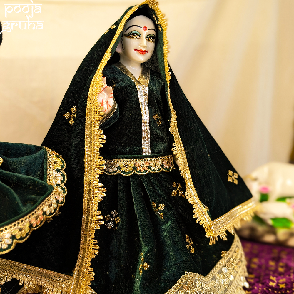 HariVilasa Radha Krishna Velvet Dress
