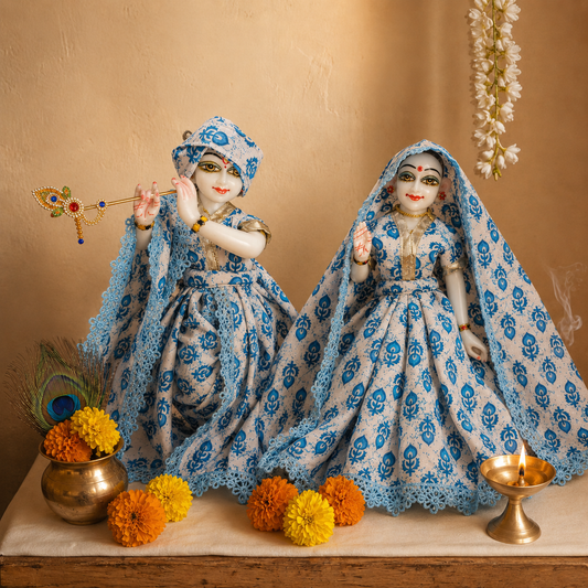 Neel Ras Radha Krishna Cotton Dress Set