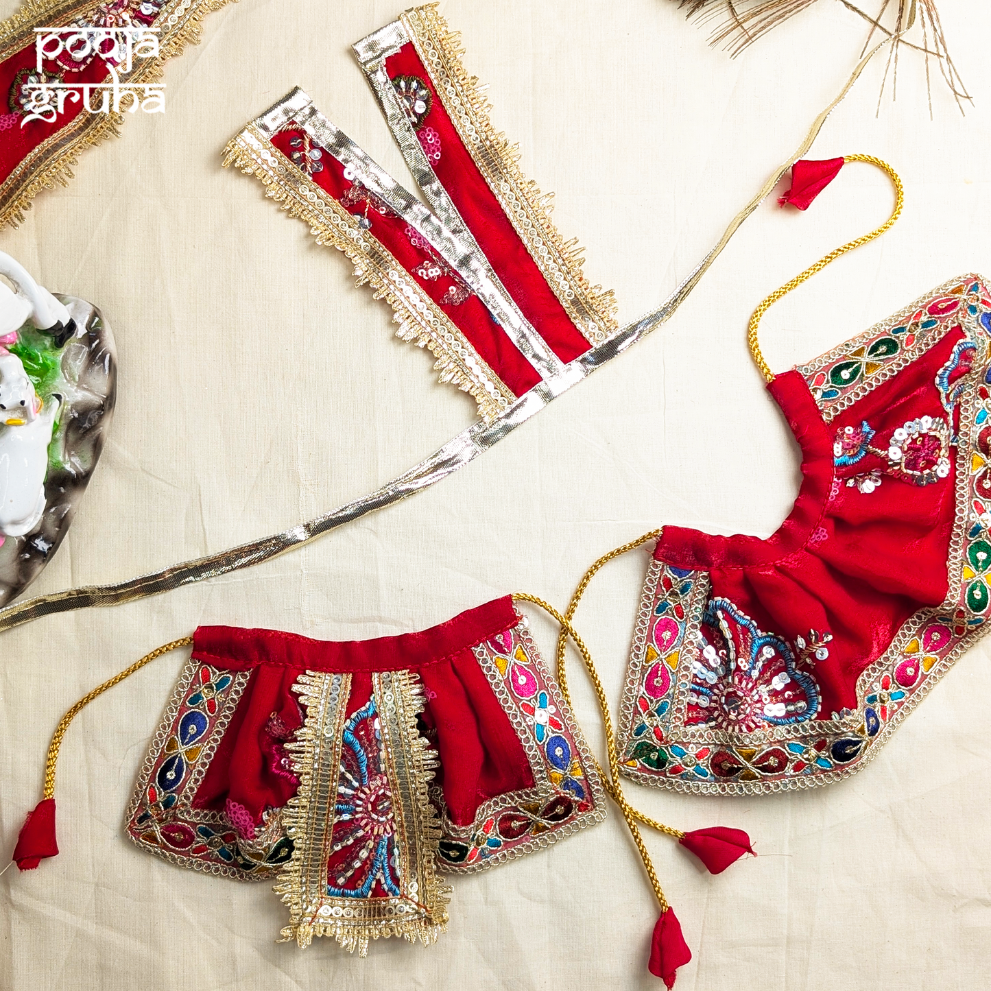 Shringarini Laxmi Ganesh Ji Dress Set