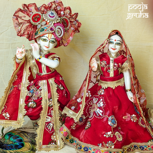 Shringarini Radha Krishna Ji Dress Set