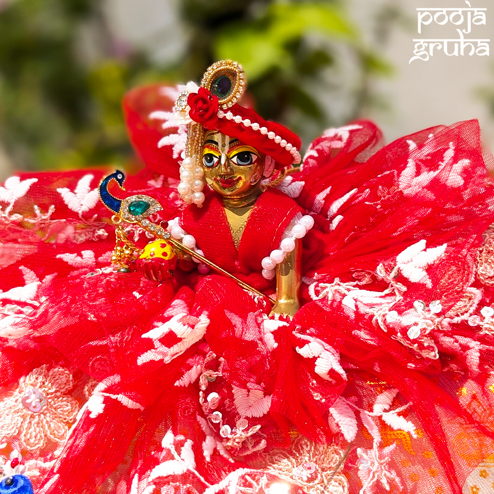 Vrindavan Fairy Net Laddu Gopal Dress Set